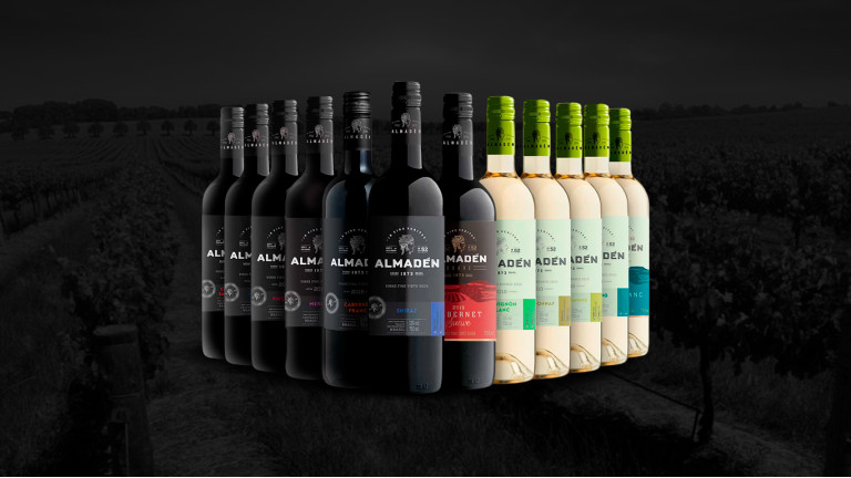 Novos rótulos do Vinhos Almadén 