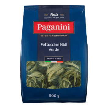 Massa Fettuccine Nidi Verde Paganini 500g