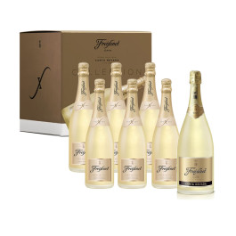 Kit Cava Freixenet Carta Nevada DemiSec - 6gfs 750ml + 1gf 1,5L