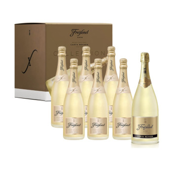 Kit Cava Freixenet Carta Nevada DemiSec - 6gfs 750ml + 1gf 1,5L