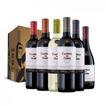 Kit Vinho Casillero Del Diablo c/ 6 garrafas