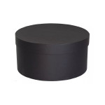 Caixa de Presente Redonda 23 x 15cm Rígida Preta