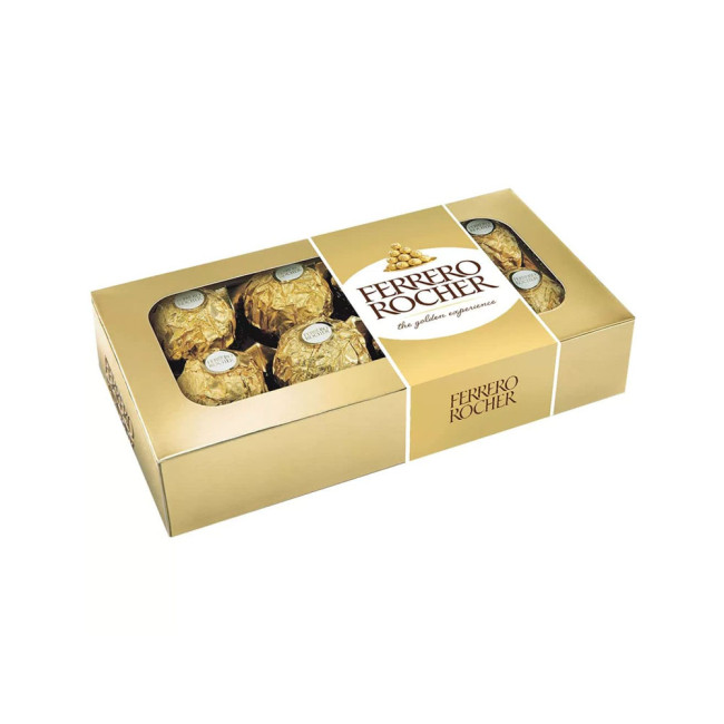 Bombom Chocolate Ferrero Rocher 100g - 8 Unidades