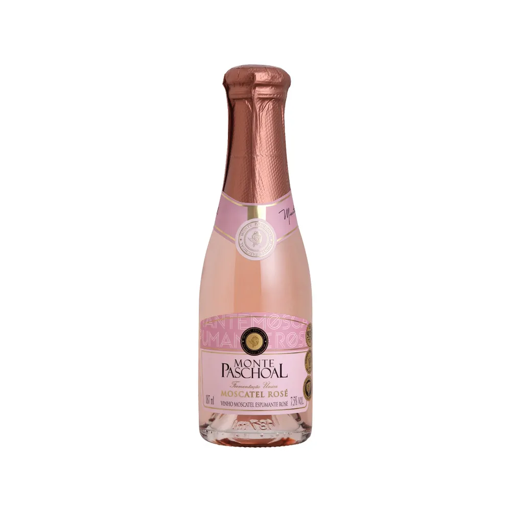 Mini Espumante Monte Paschoal Moscatel Rosé Baby 187ml