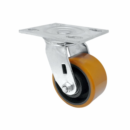 A08542-G - Rodízio de poliuretano moldado GS 42 PU - 4" - giratório