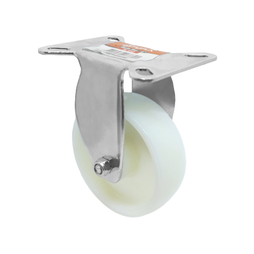 A09342-F - Rodízio de nylon - 4" - fixo