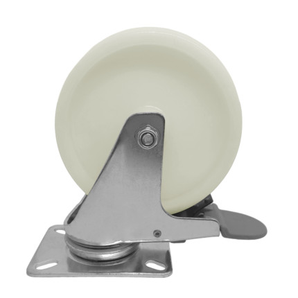 A09352-GFT - Rodízio de nylon - 5" - giratório com freio total