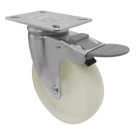 A09352-GFT - Rodízio de nylon - 5" - giratório com freio total