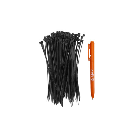 A11028 - Abraçadeira de nylon - 140 X 2,5 mm - preta
