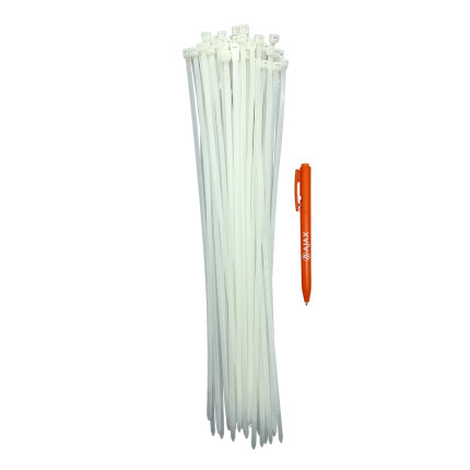 A11043 - Abraçadeira de nylon - 350 X 4,8 mm - branca