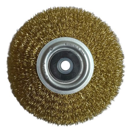 A05082 - Escova circular 6"x3/4" - aço carbono latonado 