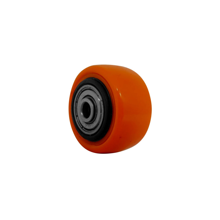 A09110 - Roda de PVC laranja - 1.5/8"