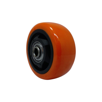 A09130 - Roda de PVC laranja - 3" 