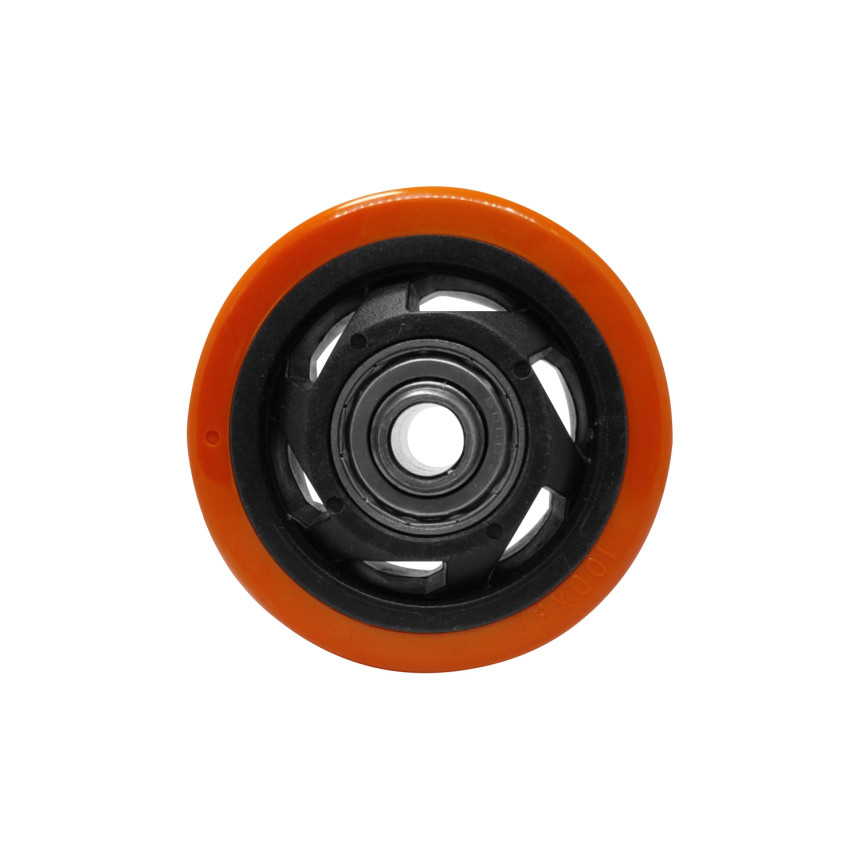 A09130 - Roda de PVC laranja - 3" 