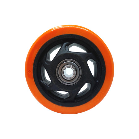 A09140 - Roda de PVC laranja - 4"