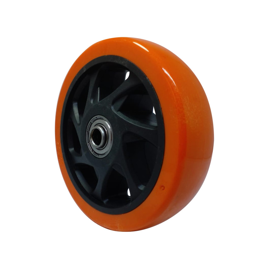 A09150 - Roda de PVC laranja - 5"