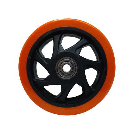 A09150 - Roda de PVC laranja - 5"