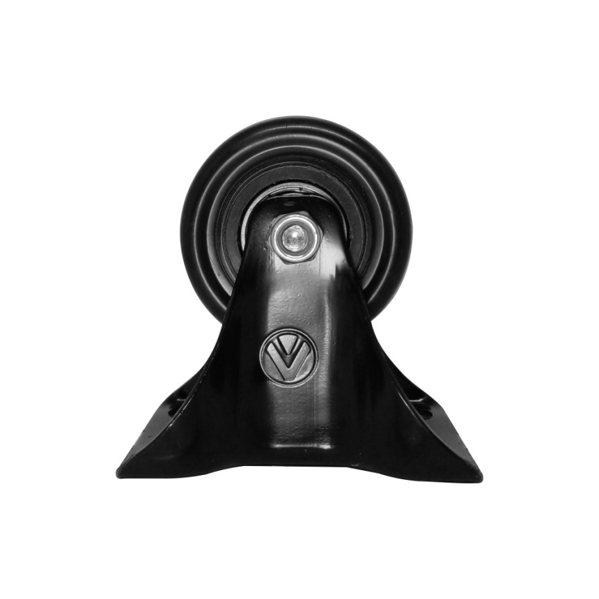 A09420-F - Rodízio de PVC preto - 2" - fixo