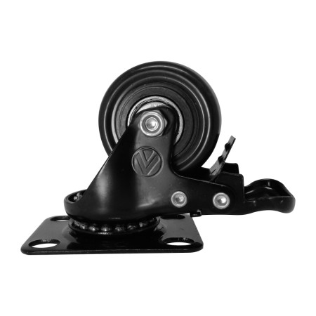 A09420-GF - Rodízio de PVC - 2" - giratório com freio