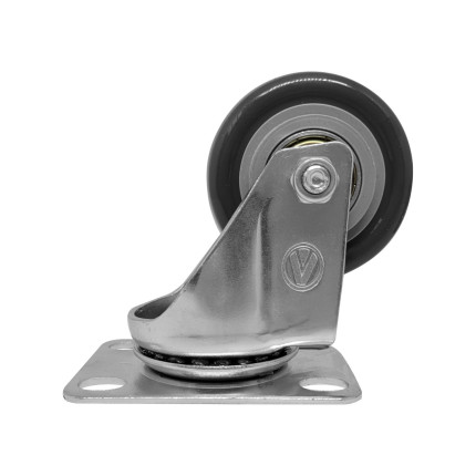 A09220-G - Rodízio de PVC cinza - 2" - giratório