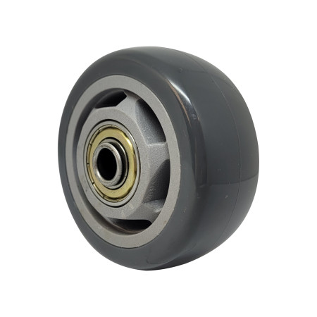A09230 - Roda de PVC cinza - 3"