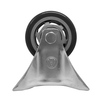 A09230-F - Rodízio de PVC cinza - 3" - fixo