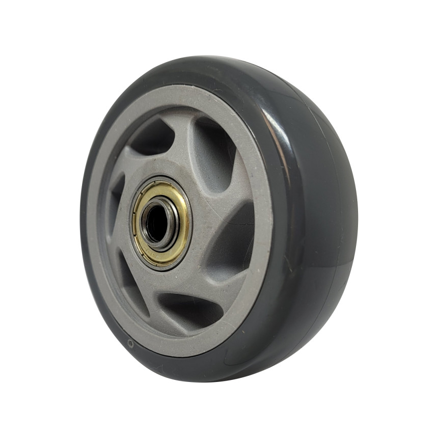 A09240 - Roda de PVC Cinza - 4"