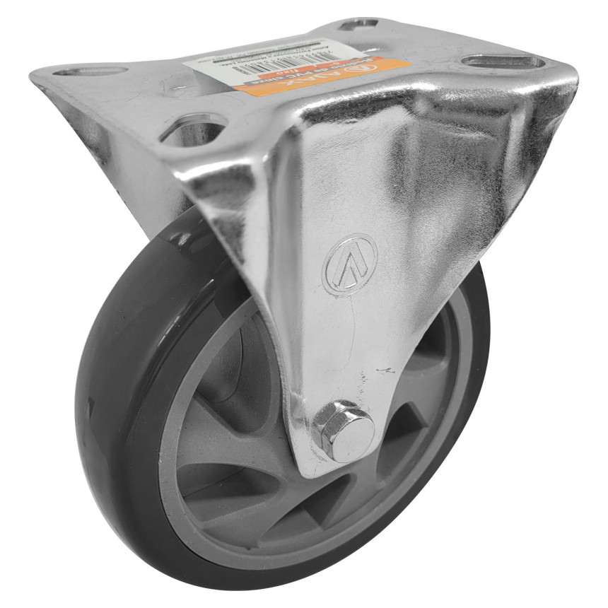 A09250-F - Rodízio de PVC cinza - 5" - fixo