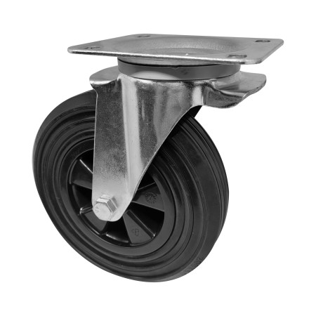 A09582-G - Rodízio para container plástico - 8" - giratório 