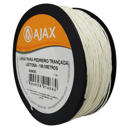 A06053 - Linha para pedreiro - Leitosa - Trançada - 100 metros