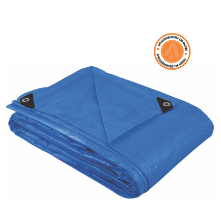 A08090 - Lona de polietileno - 7 X 6 m - azul - 180g/m²