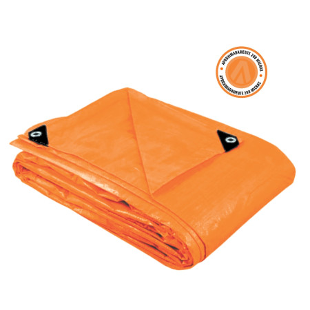 A08139 - Lona de polietileno - 4 X 3 m - laranja - 180g/m²   