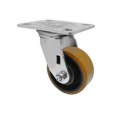 A08544-GI - Rodízio de poliuretano moldado 414 - 4" - giratório