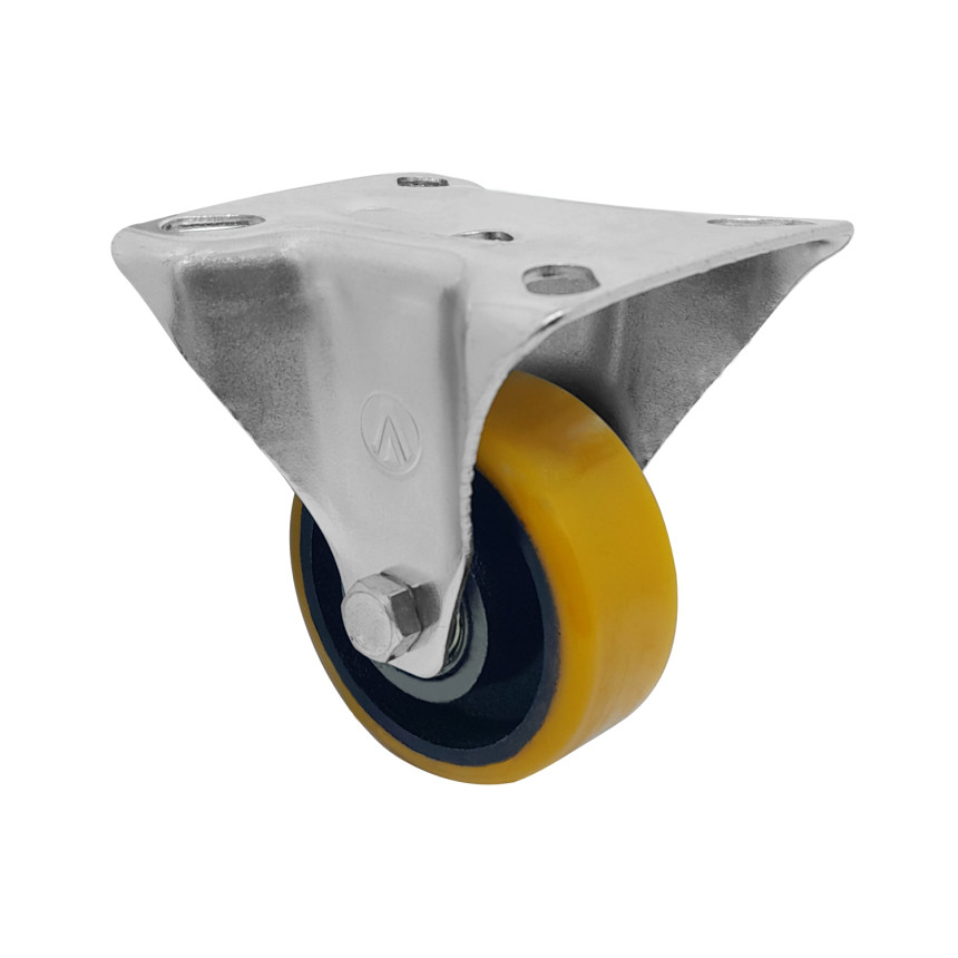 A08532-F - Rodízio de poliuretano moldado 312 -  fixo - 3"
