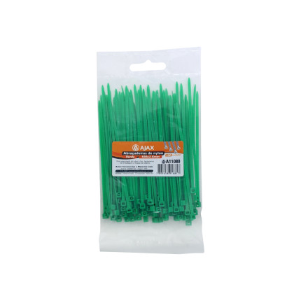 A11080 - Abraçadeira de nylon - 100x2,5 mm - verde