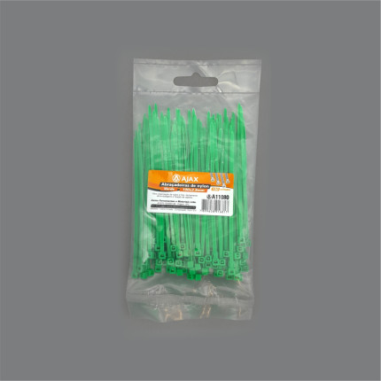 A11080 - Abraçadeira de nylon - 100x2,5 mm - verde