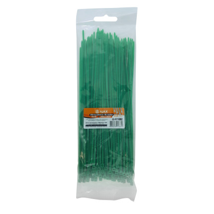 A11082 - Abraçadeira de nylon - 200x2,5 mm - verde