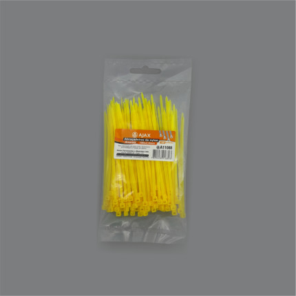 A11088 - Abraçadeira de nylon - 100x2,5 mm - amarela