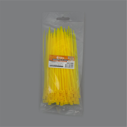 A11089 - Abraçadeira de nylon - 140x3,5 mm - amarela
