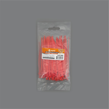 A11092 - Abraçadeira de nylon - 100x2,5 mm - vermelha