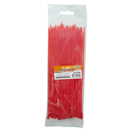A11094 - Abraçadeira de nylon - 200x2,5 mm - vermelha