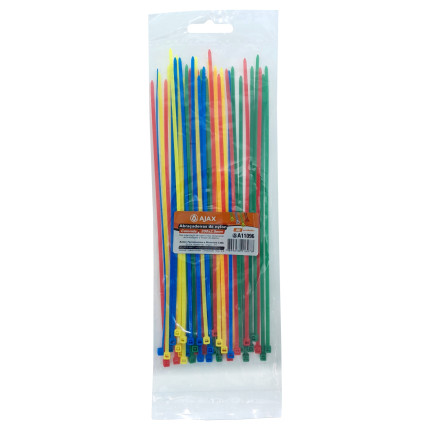 A11096 - Abraçadeira de nylon - 200x2,5 mm - colorida