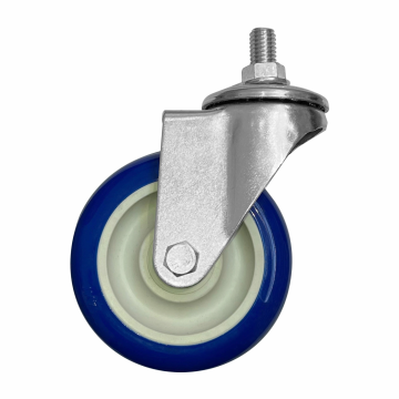 A08442-GR - Rodízio para carrinho de supermercado - giratório com rosca - 4"