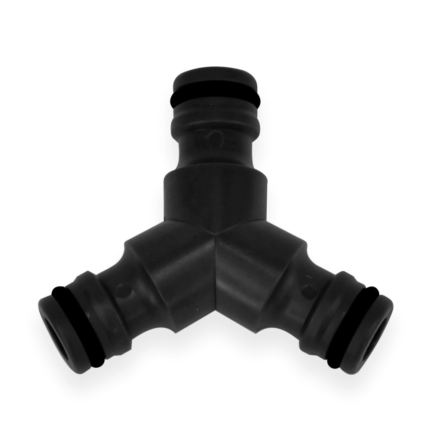 A01020 - Conector triplo para engate rápido - 1/2"