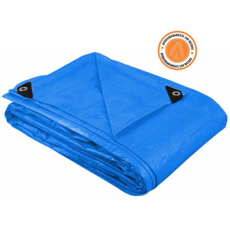 A08079 - Lona de polietileno - 3 X 2 m - azul - 180 g/m²