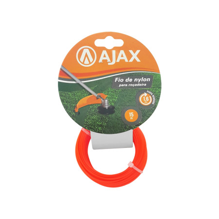 A01102 - Fio de nylon para roçadeira - 1,6 mm x 15 m