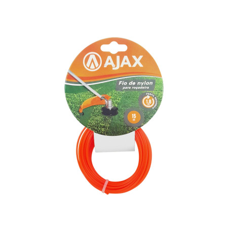 A01103 - Fio de nylon para roçadeira - 1,8 mm x 15 m