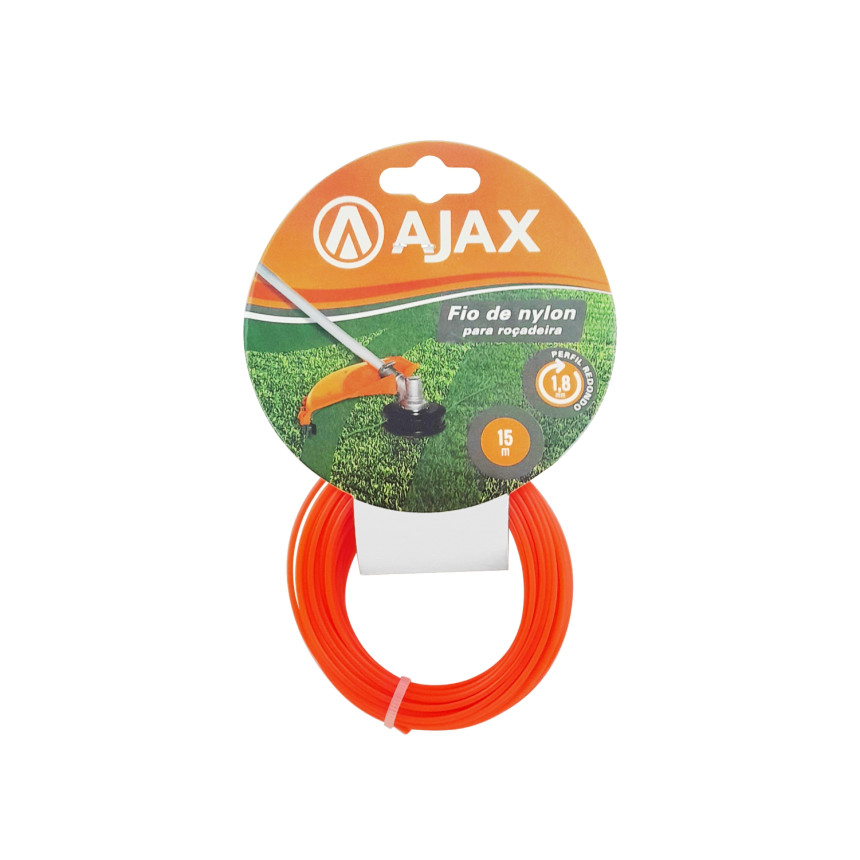A01103 - Fio de nylon para roçadeira - 1,8 mm x 15 m