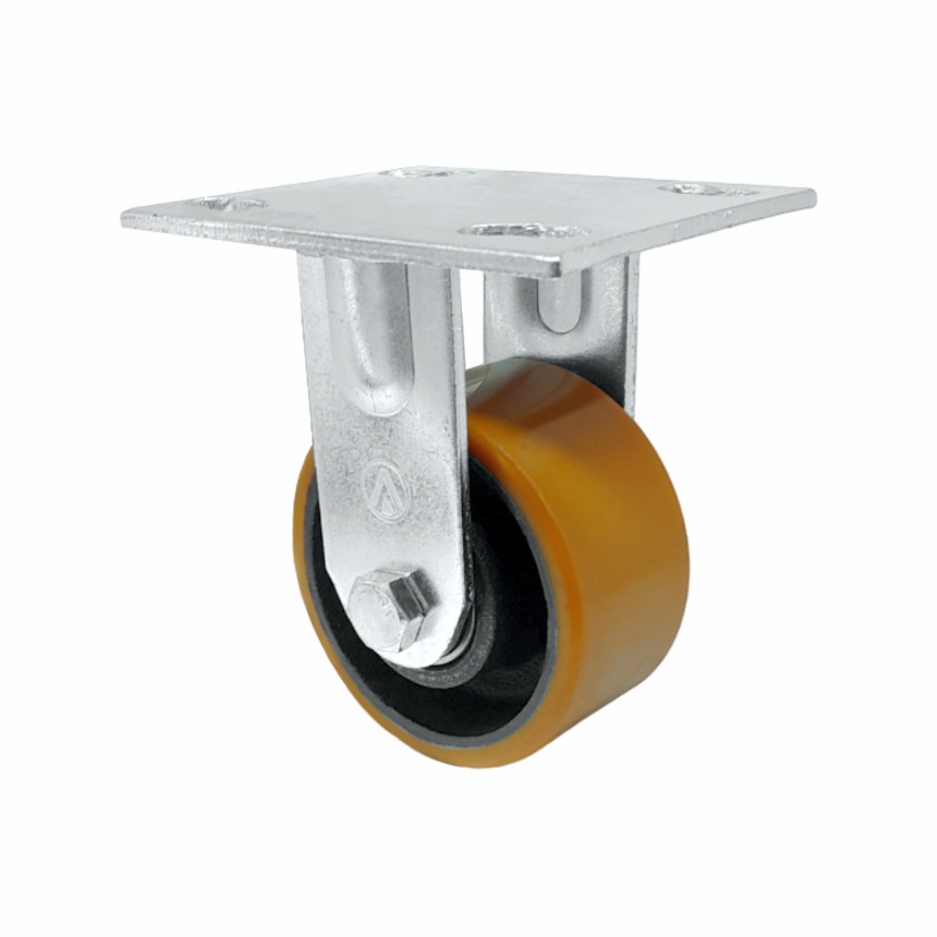 A08542-F - Rodízio de poliuretano moldado FS 42 PU - 4" - fixo