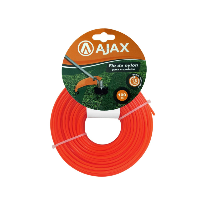 A01107 - Fio de nylon para roçadeira - 1,6 mm x 100 m